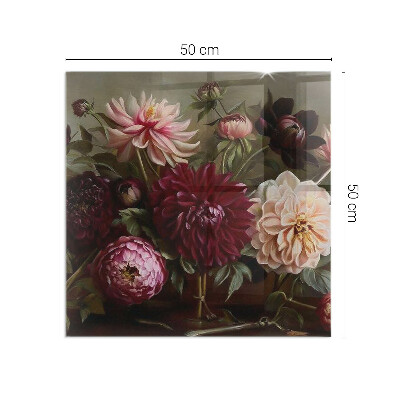 Vorlegeplatte für Kaminöfen Blumendetail in voller Blüte