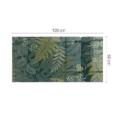 Glasplatte unter Kaminöfen Pflanzenmuster mit Schmetterlingen