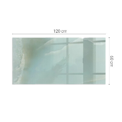 Glasplatte unter Kaminöfen Marmormotiv in dezenten Tönen