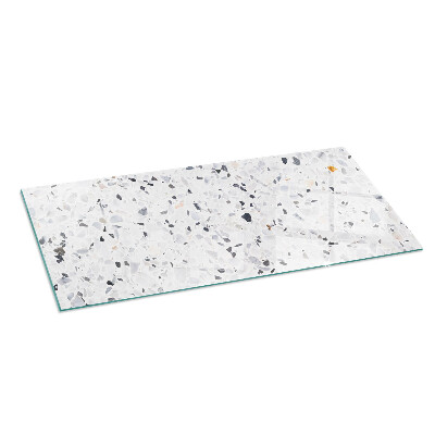 Glasplatte unter Kaminöfen Steinmuster mit kleinen Akzenten