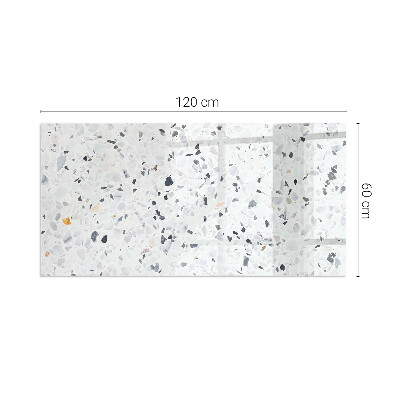 Glasplatte unter Kaminöfen Steinmuster mit kleinen Akzenten