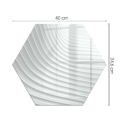 Sechseckige Glasplatte für Öfen Wellen komplexer Muster