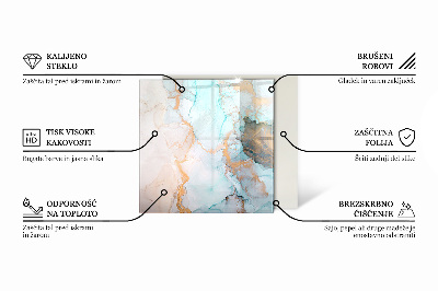 Sechseckige Glasplatte für Kamin Lochmetalldesign