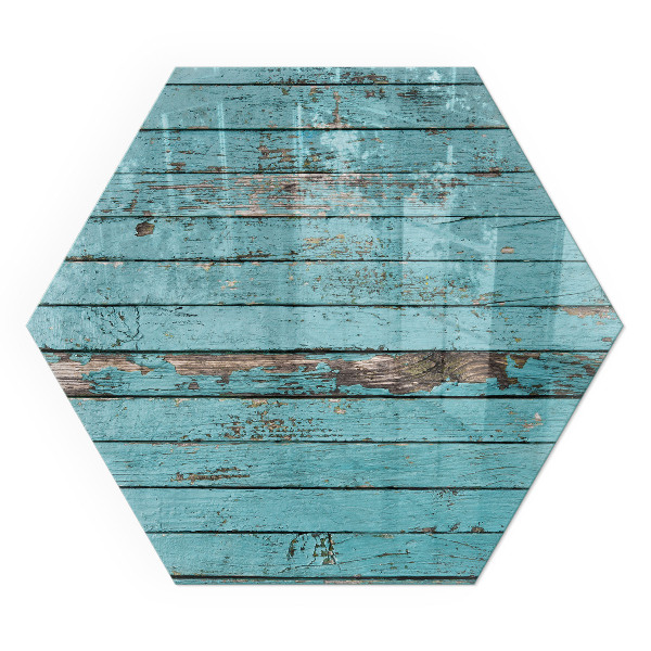 Sechseckige Glasplatte für Öfen Rustikale Ästhetik der Bretter am Produkt