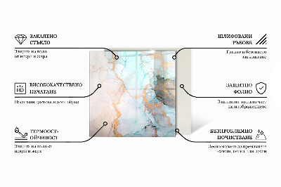 Sechseckige Glasplatte für Kamin Anspruchsvolles Pflanzendesign
