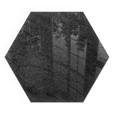 Sechseckige Glasplatte für Öfen Steinpflastermuster