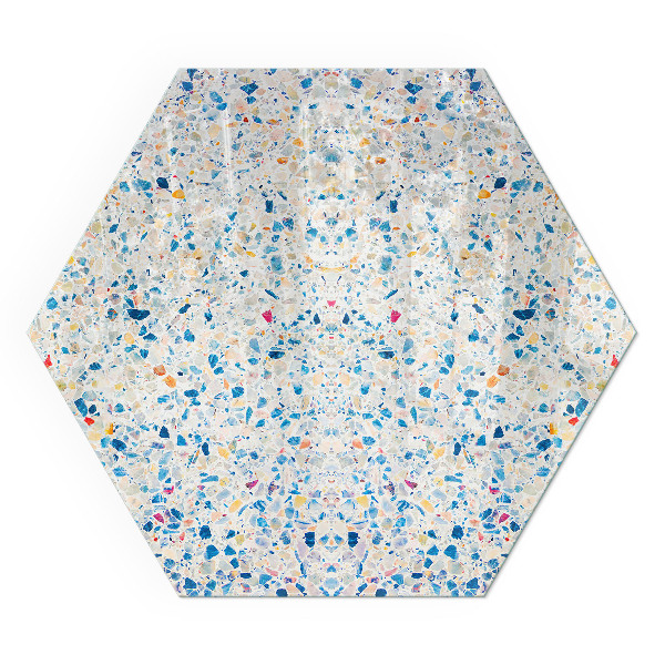 Sechseckige Glasplatte für Öfen Modernes Design mit Struktur