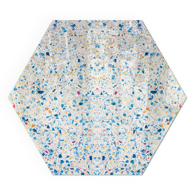 Sechseckige Glasplatte für Öfen Modernes Design mit Struktur