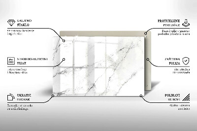 Untersetzer für Grabkerze Elegante Marmorstruktur