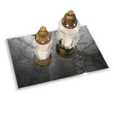 Untersetzer für Grabkerze Metallstruktur