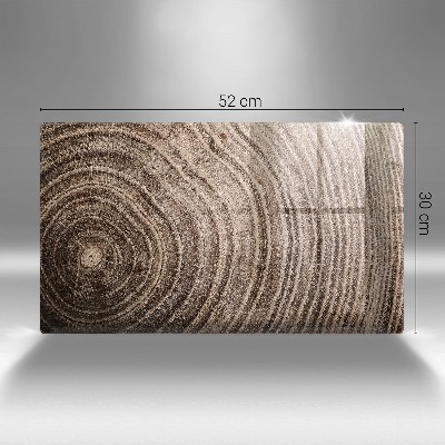 Glasuntersetzer für Grabkerze Holzringe