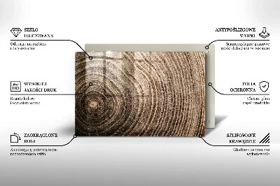 Glasuntersetzer für Grabkerze Holzringe