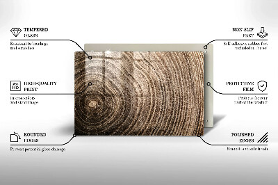 Glasuntersetzer für Grabkerze Holzringe
