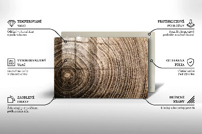 Glasuntersetzer für Grabkerze Holzringe