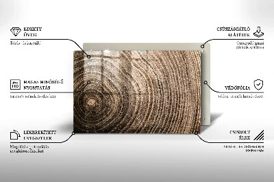 Glasuntersetzer für Grabkerze Holzringe