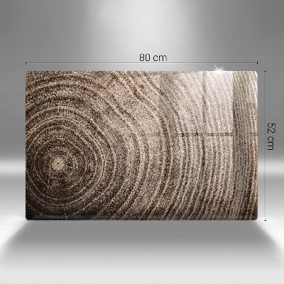 Glasuntersetzer für Grabkerze Holzringe