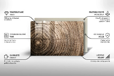 Glasuntersetzer für Grabkerze Holzringe