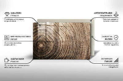 Glasuntersetzer für Grabkerze Holzringe