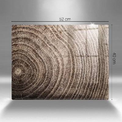 Glasuntersetzer für Grabkerze Holzringe