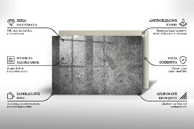 Glasunterlage für Grabkerzen Betonsteinstruktur