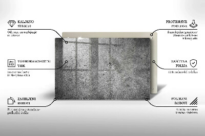 Glasunterlage für Grabkerzen Betonsteinstruktur