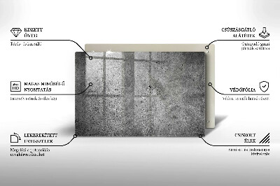 Glasunterlage für Grabkerzen Betonsteinstruktur