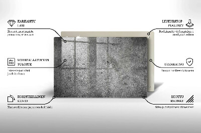 Glasunterlage für Grabkerzen Betonsteinstruktur