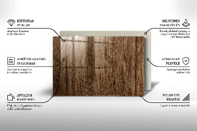 Untersetzer für Grabkerze Holzstruktur
