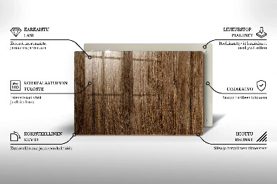 Untersetzer für Grabkerze Holzstruktur