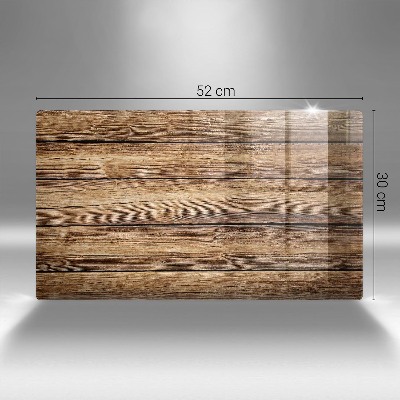 Glasunterlage für Grabkerzen Bretter mit Holzstruktur