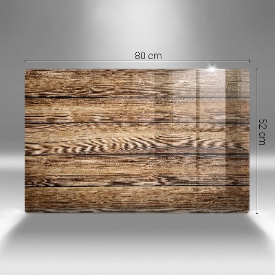 Glasunterlage für Grabkerzen Bretter mit Holzstruktur