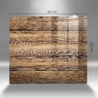 Glasunterlage für Grabkerzen Bretter mit Holzstruktur