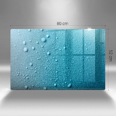 Glasuntersetzer für Grabkerze Wassertropfen