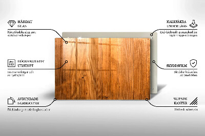 Glasplatte für Grabkerzen Holzbretter