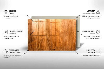 Glasplatte für Grabkerzen Holzbretter