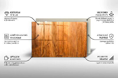 Glasplatte für Grabkerzen Holzbretter