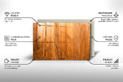 Glasplatte für Grabkerzen Holzbretter