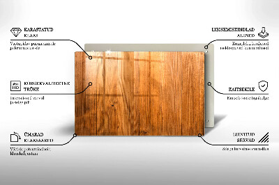 Glasplatte für Grabkerzen Holzbretter