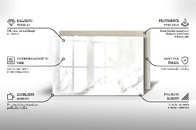 Glasunterlage für Grabkerzen Moderner Marmor