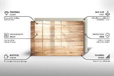 Glasuntersetzer für Grabkerze Holzbretter