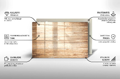 Glasuntersetzer für Grabkerze Holzbretter