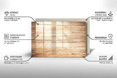 Glasuntersetzer für Grabkerze Holzbretter