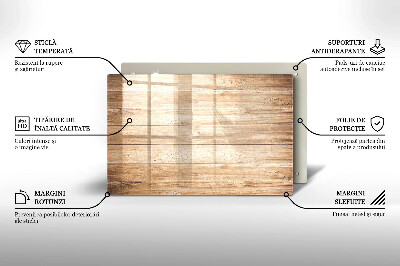 Glasuntersetzer für Grabkerze Holzbretter