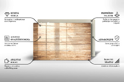 Glasuntersetzer für Grabkerze Holzbretter