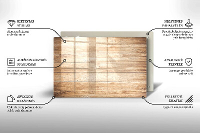Glasuntersetzer für Grabkerze Holzbretter