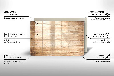 Glasuntersetzer für Grabkerze Holzbretter