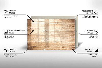 Glasuntersetzer für Grabkerze Holzbretter