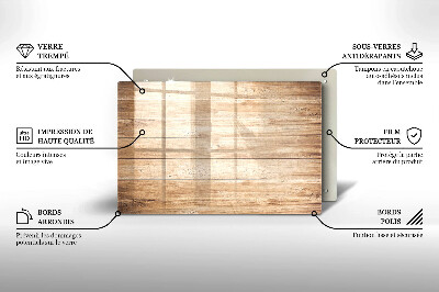 Glasuntersetzer für Grabkerze Holzbretter