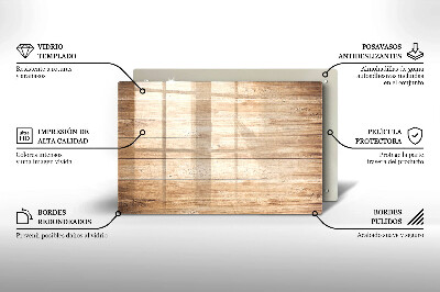 Glasuntersetzer für Grabkerze Holzbretter