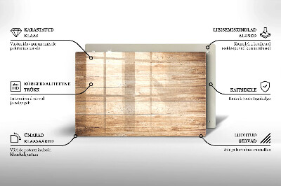 Glasuntersetzer für Grabkerze Holzbretter